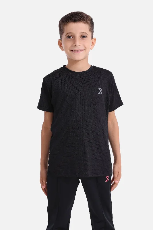 Kids Black Nimble T-Shirt