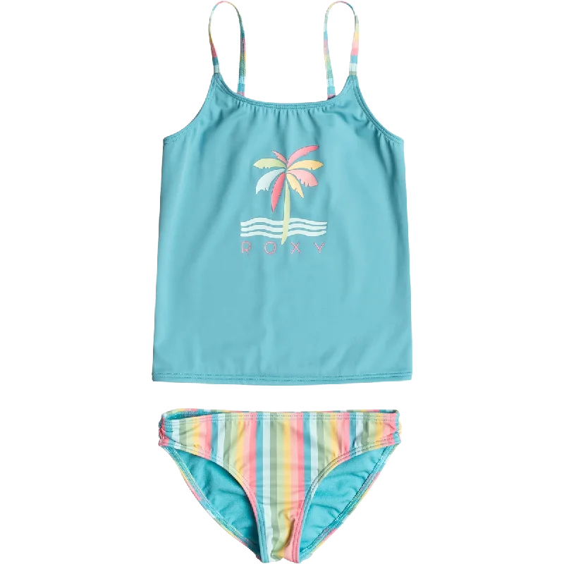 Youth Rainbow Stripe Tankini Set