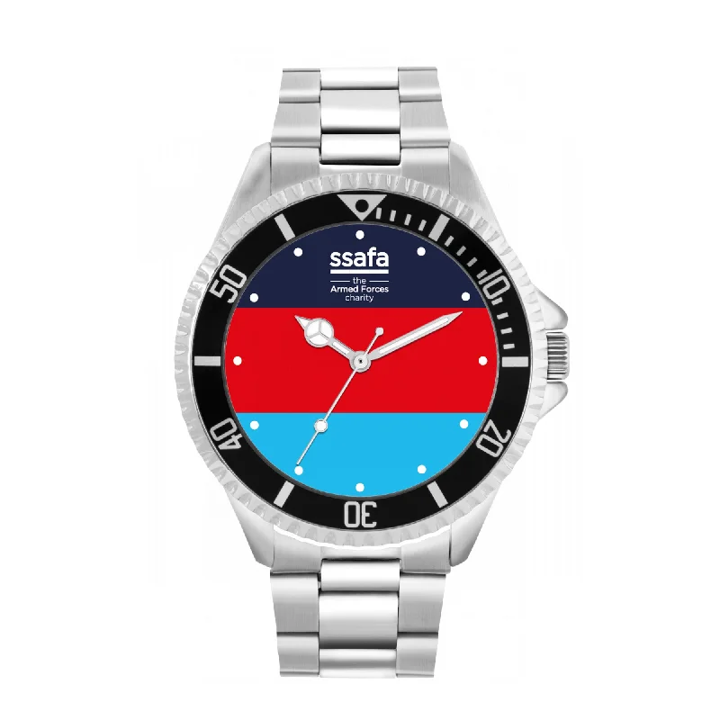 SSAFA, the Armed Forces charity - Stainless Steel Strap 42mm Bezel Watch