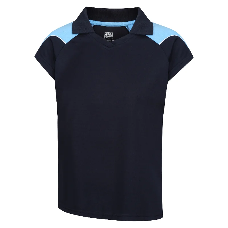 Customkit Teamwear Womens IGEN Polo (Navy/Sky)