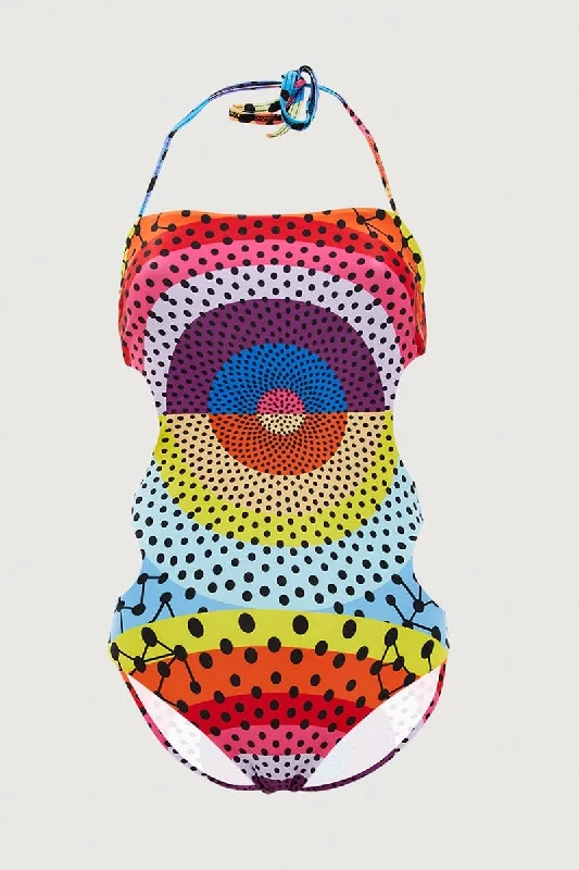 Print One Piece Swimsuit