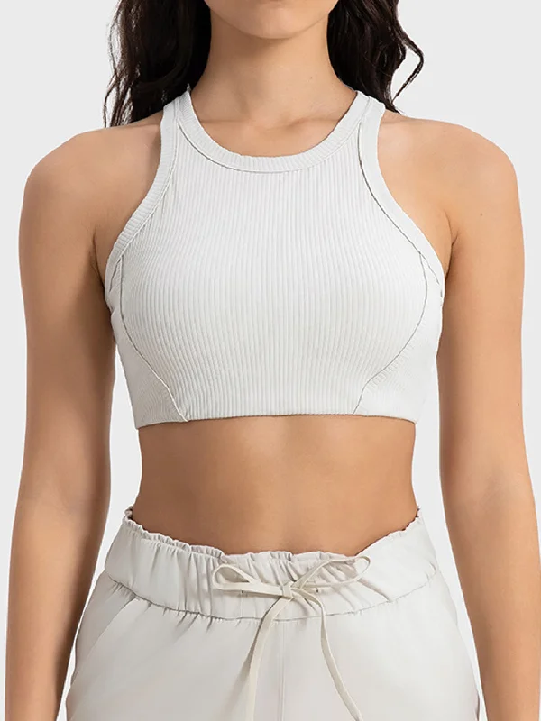 Millennia Wide Strap Cropped Sport Tank