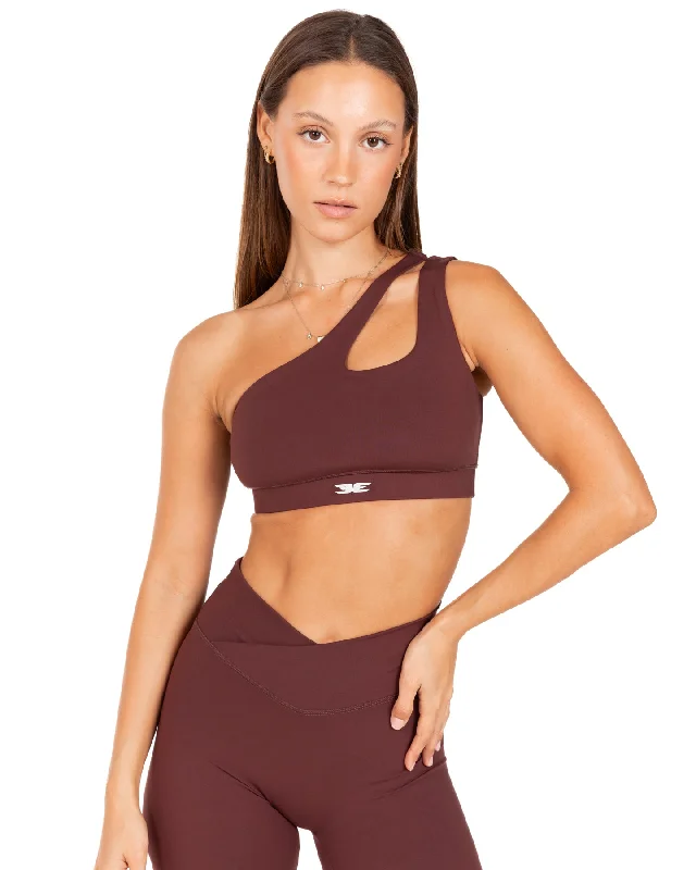 Asymmetric Bra - Decadent Chocolate