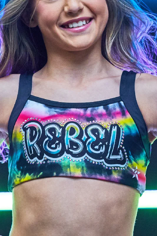 Devyn Sports Bra in Tie Dye Crush