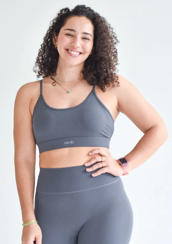 Essentials Sports Bra - Lavender Grey