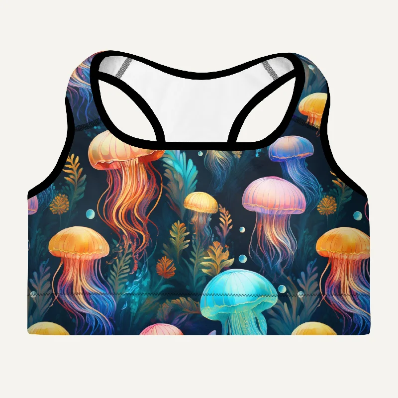 Jellyfish Attack Padded Sports Bra