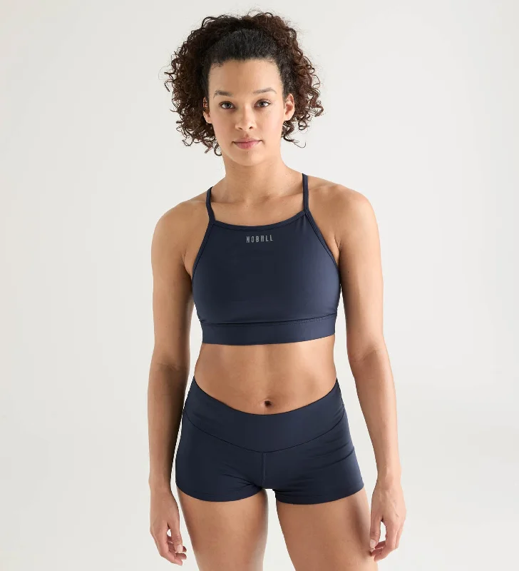 Matte High-Neck Sports Bra