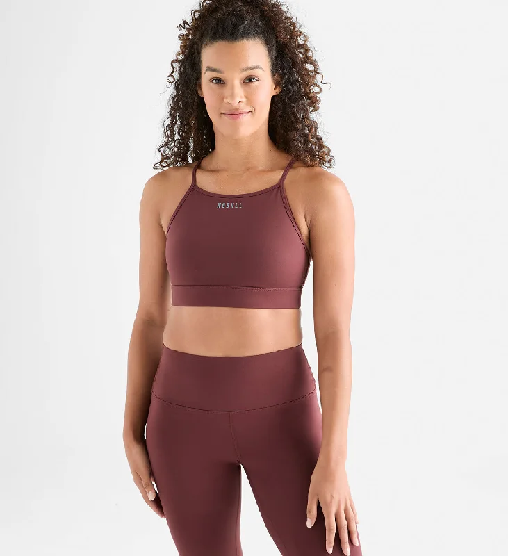 Matte High-Neck Sports Bra