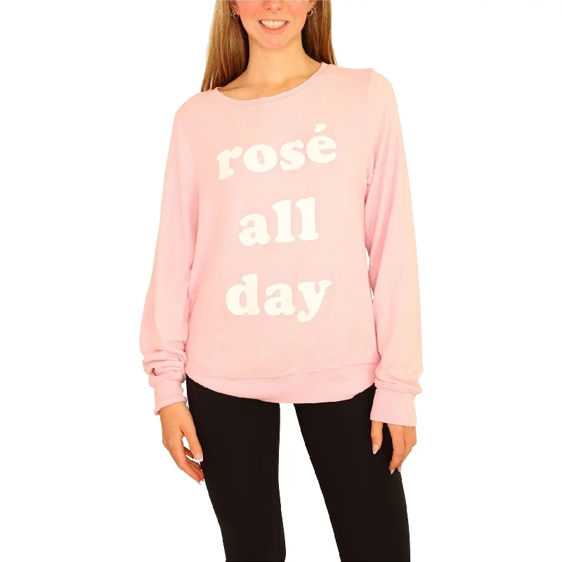 Dream Scene Womens Cotton Rose All Day Sweatshirt