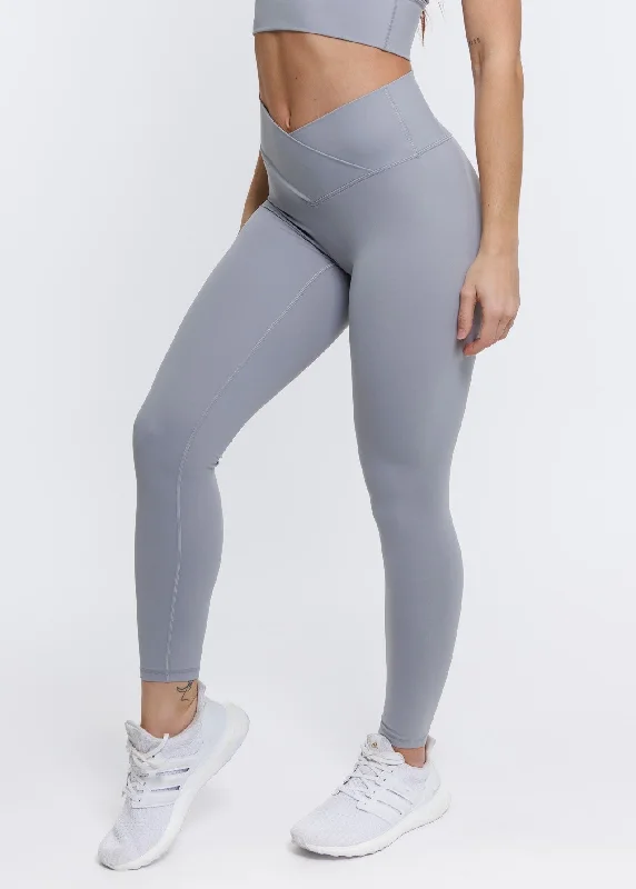 Elevate Cross Leggings - Grey