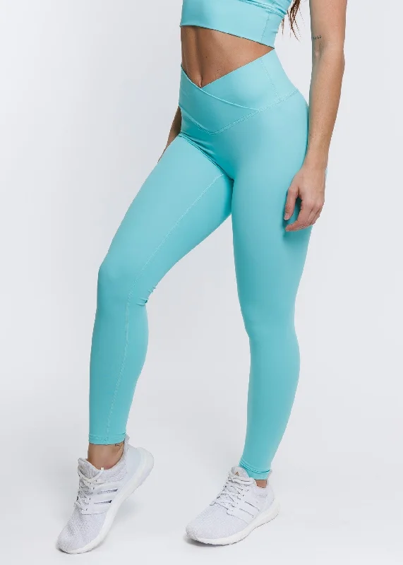 Elevate Cross Leggings - Mint