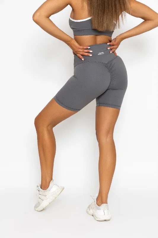 Essential Scrunch Shorts - Charcoal