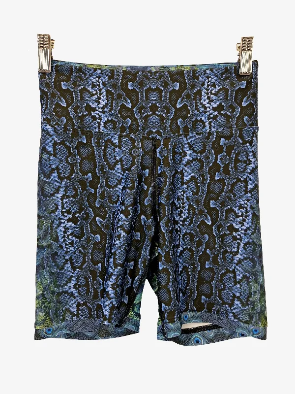 Flow Yogawear Stylish Snakeskin Active Bike Shorts Size S