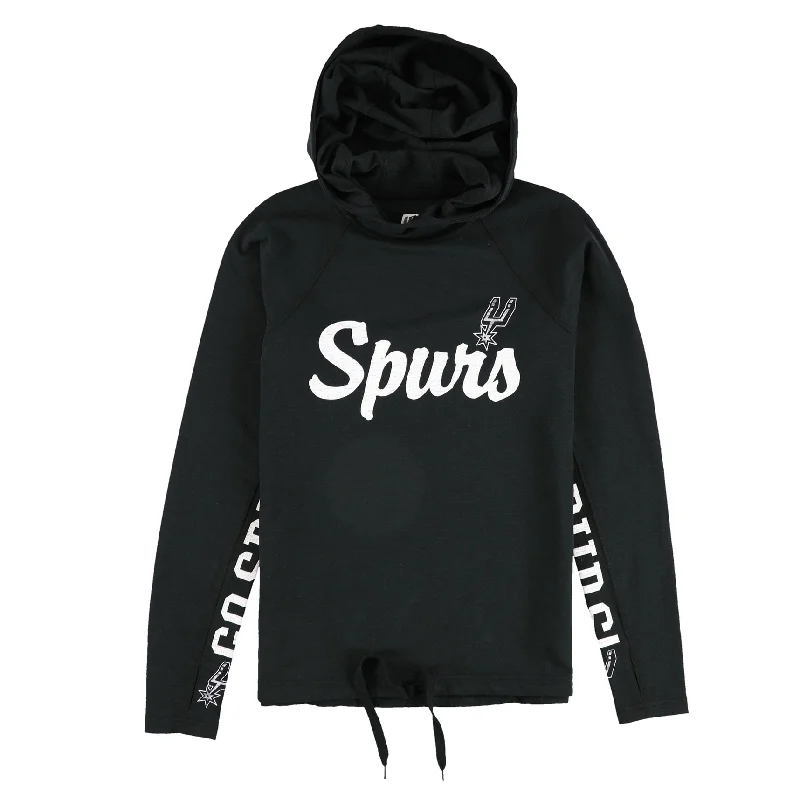 G-III Sports Womens San Antonio Spurs Hoodie Sweatshirt, Black, Medium