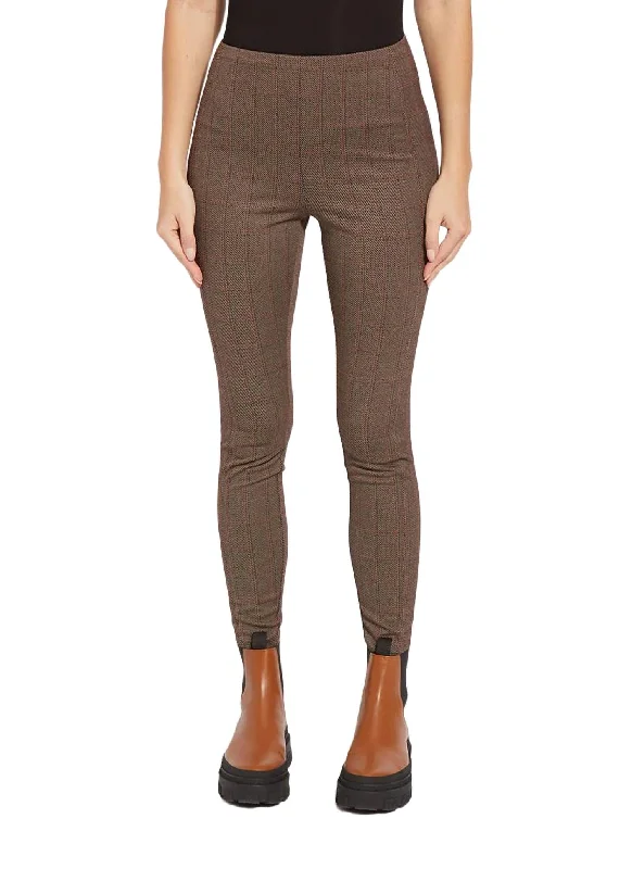 Jacquard Laura Leggings In Brown