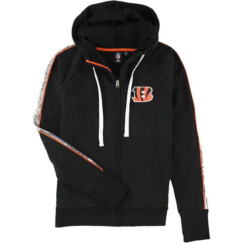 NFL Womens Cincinnati Bengals Hoodie Sweatshirt, Black, Medium