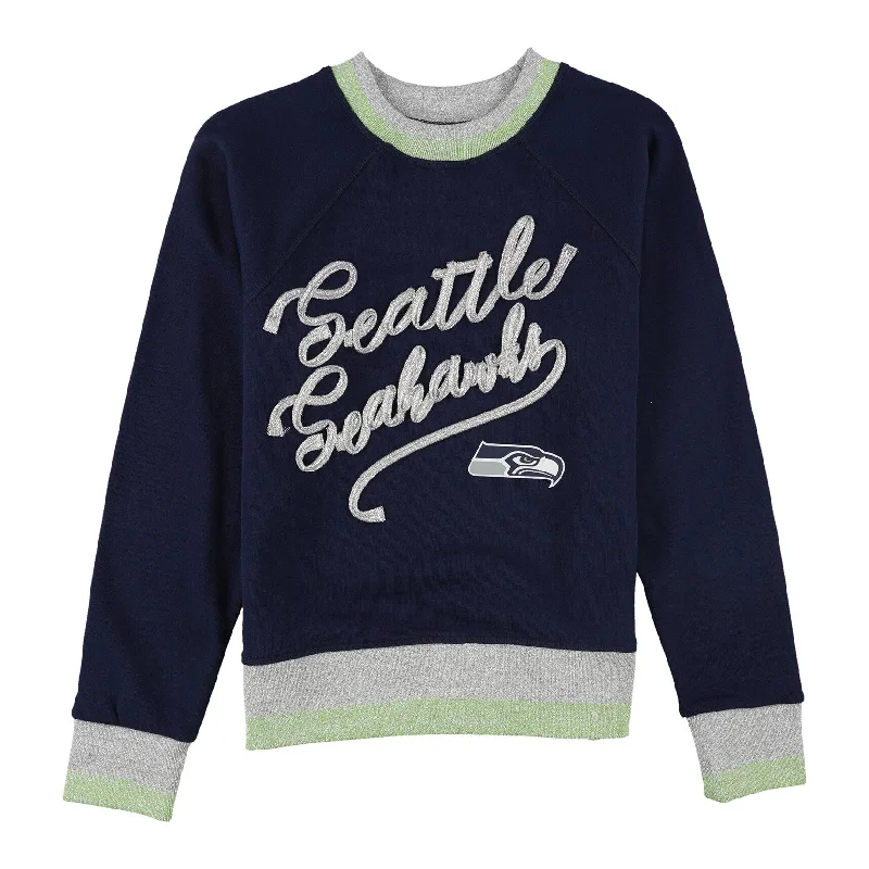 NFL Womens Seattle Seahawks Sweatshirt, Blue, Medium