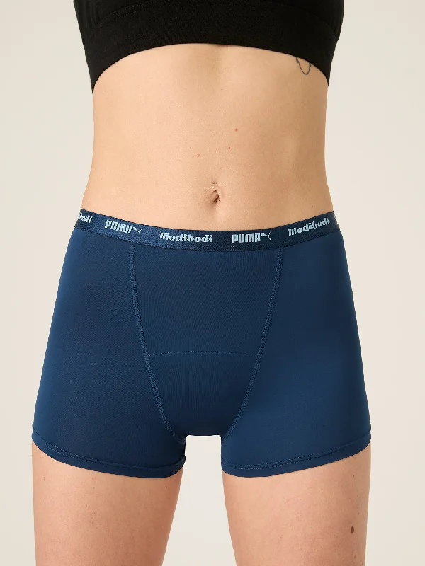 Puma X Modibodi Active Classic Boyshort Moderate-Heavy Persian Blue