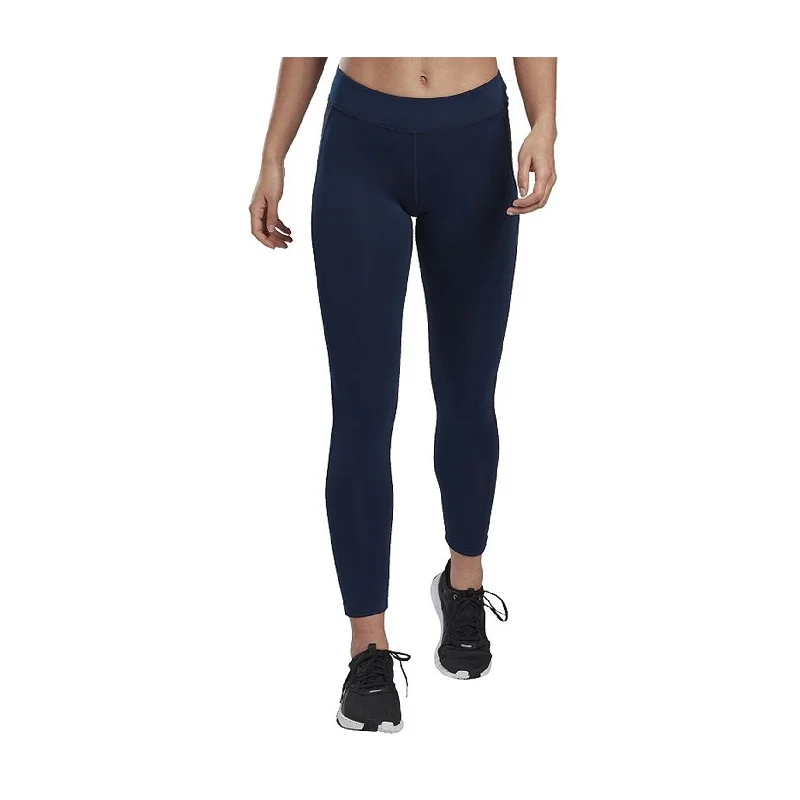 Reebok Womens Workout Ready Tights Compression Athletic Pants, Blue, X-Large