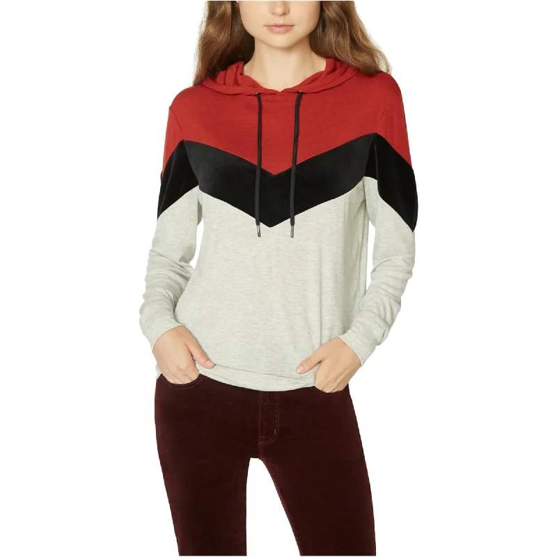 Sanctuary Clothing Womens Tri-Color Hoodie Sweatshirt