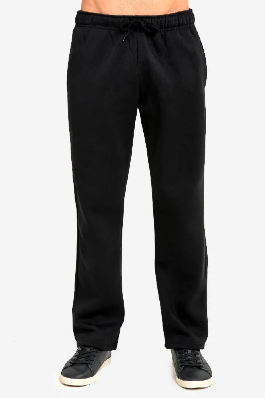 KNOCKER MEN'S HEAVY WEIGHT FLEECE SWEATPANTS (SP1000_BLACK)