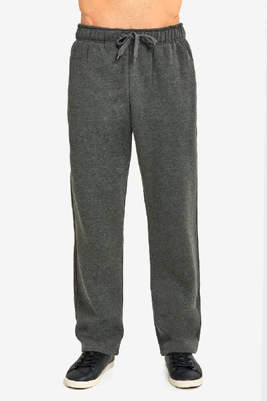 KNOCKER MEN'S HEAVY WEIGHT FLEECE SWEATPANTS (SP1000_CH/GR)