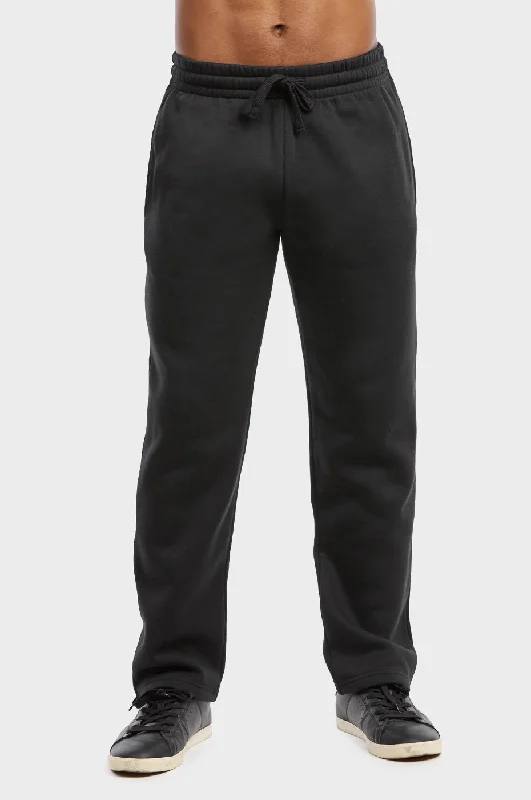 ET TU MEN'S LIGHTWEIGHT FLEECE SWEATPANTS (SP1020E_BLACK)