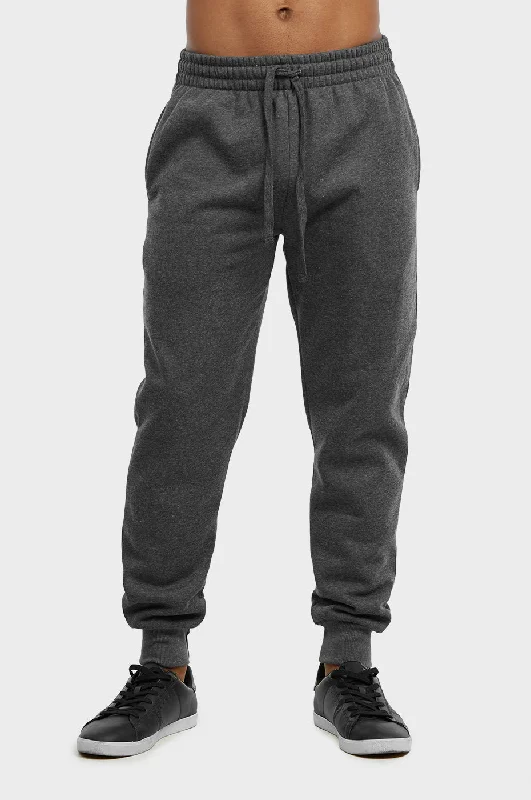 KNOCKER MEN'S MEDIUMWEIGHT FLEECE JOGGER PANTS (SP1110_CH-GR)