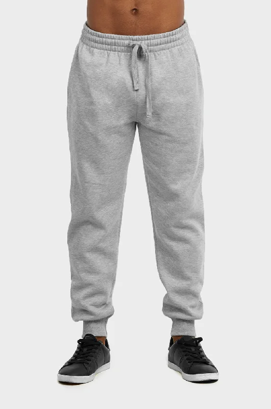 KNOCKER MEN'S MEDIUMWEIGHT FLEECE JOGGER PANTS (SP1110_H.GRY)