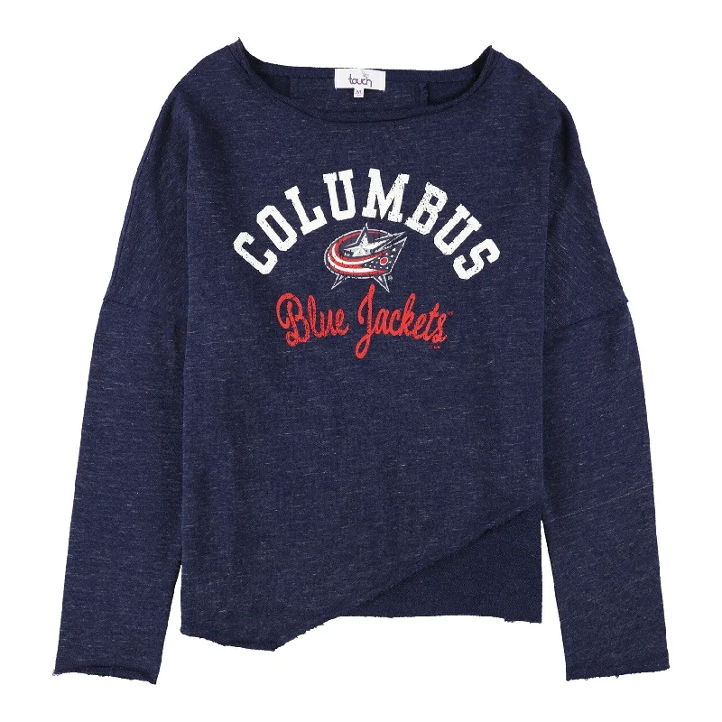 Touch Womens Columbus Blue Jackets Sweatshirt, Blue, Medium