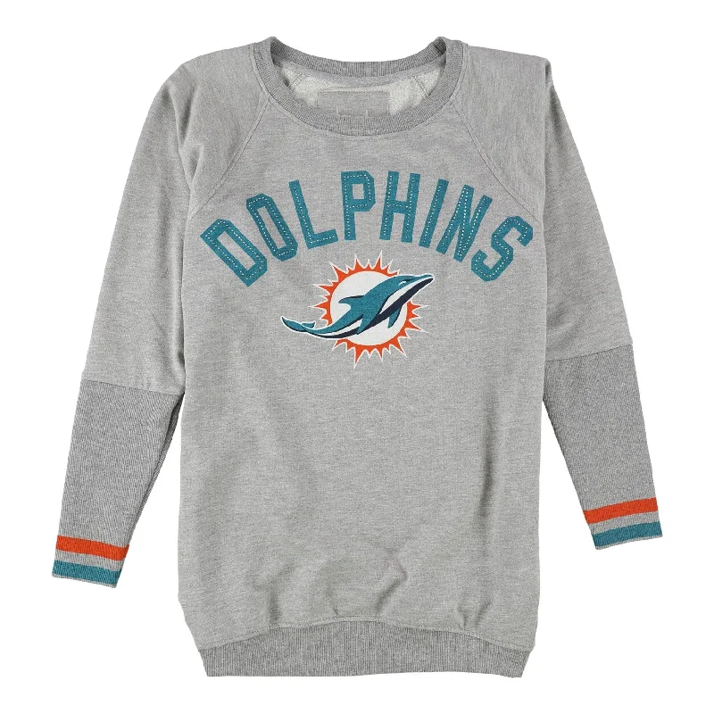 Touch Womens Miami Dolphins Sweatshirt, Grey, Medium