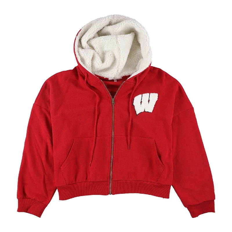 Touch Womens Wisconsin Badgers Hoodie Sweatshirt, Red, Medium