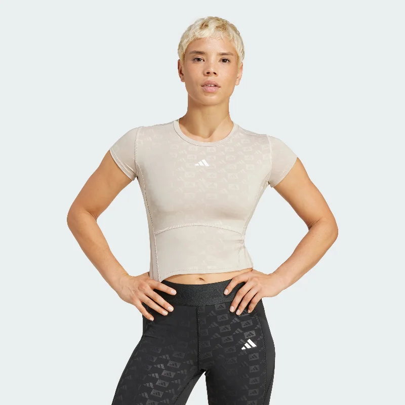 Women's adidas Hyperglam Training Emboss Tee