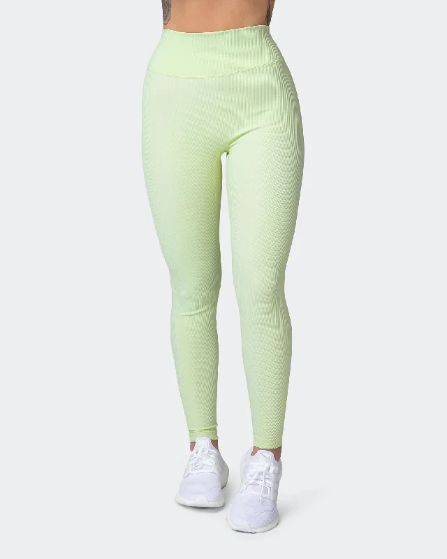 ZERO RISE RIB ANKLE LENGTH LEGGINGS Minty